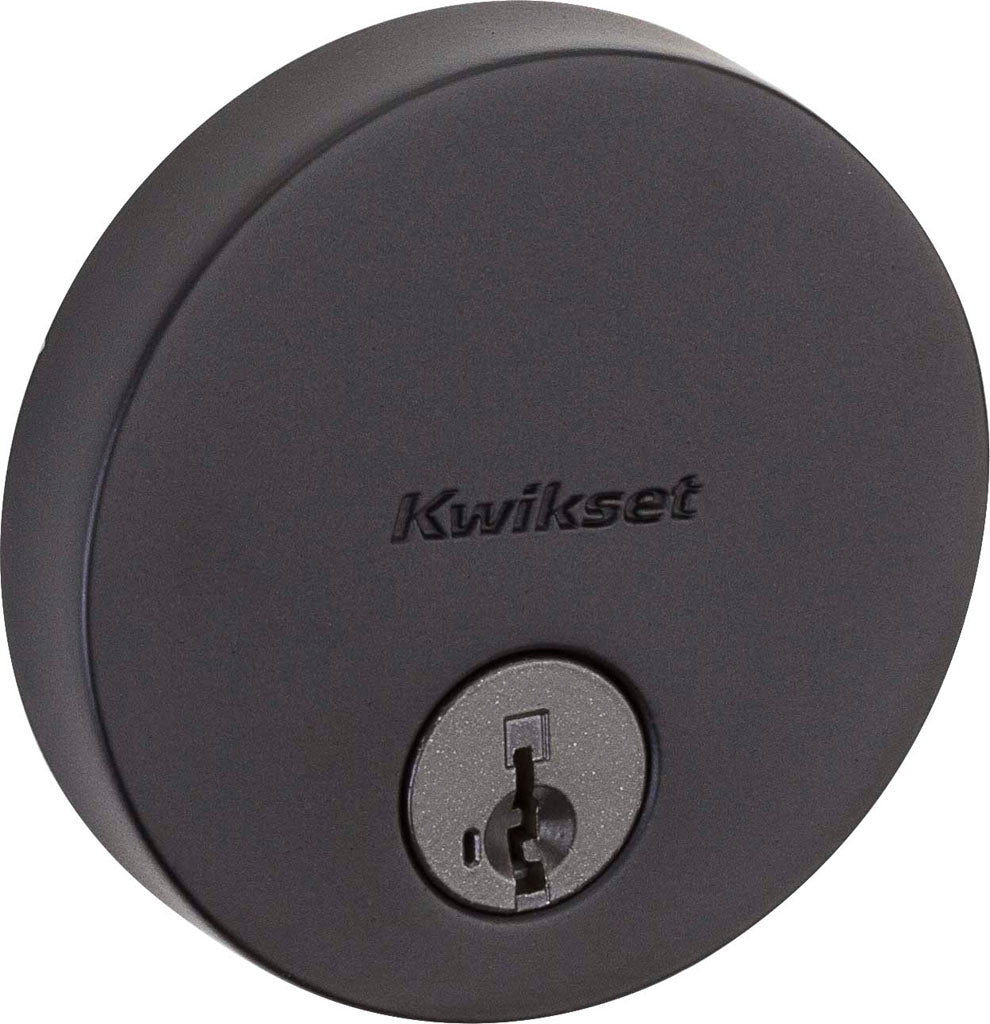 Deadbolt Sencillo Uptown con SmartKey™ negro mate