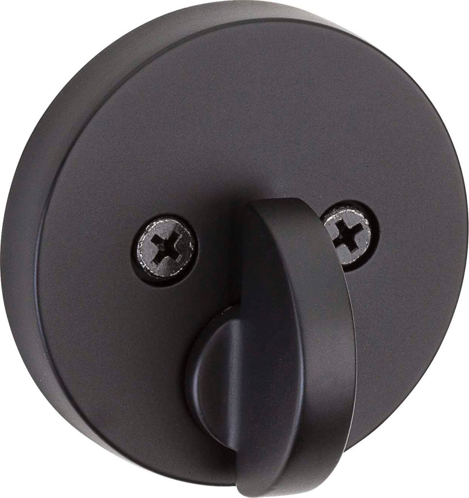 Deadbolt Sencillo Uptown con SmartKey™ negro mate