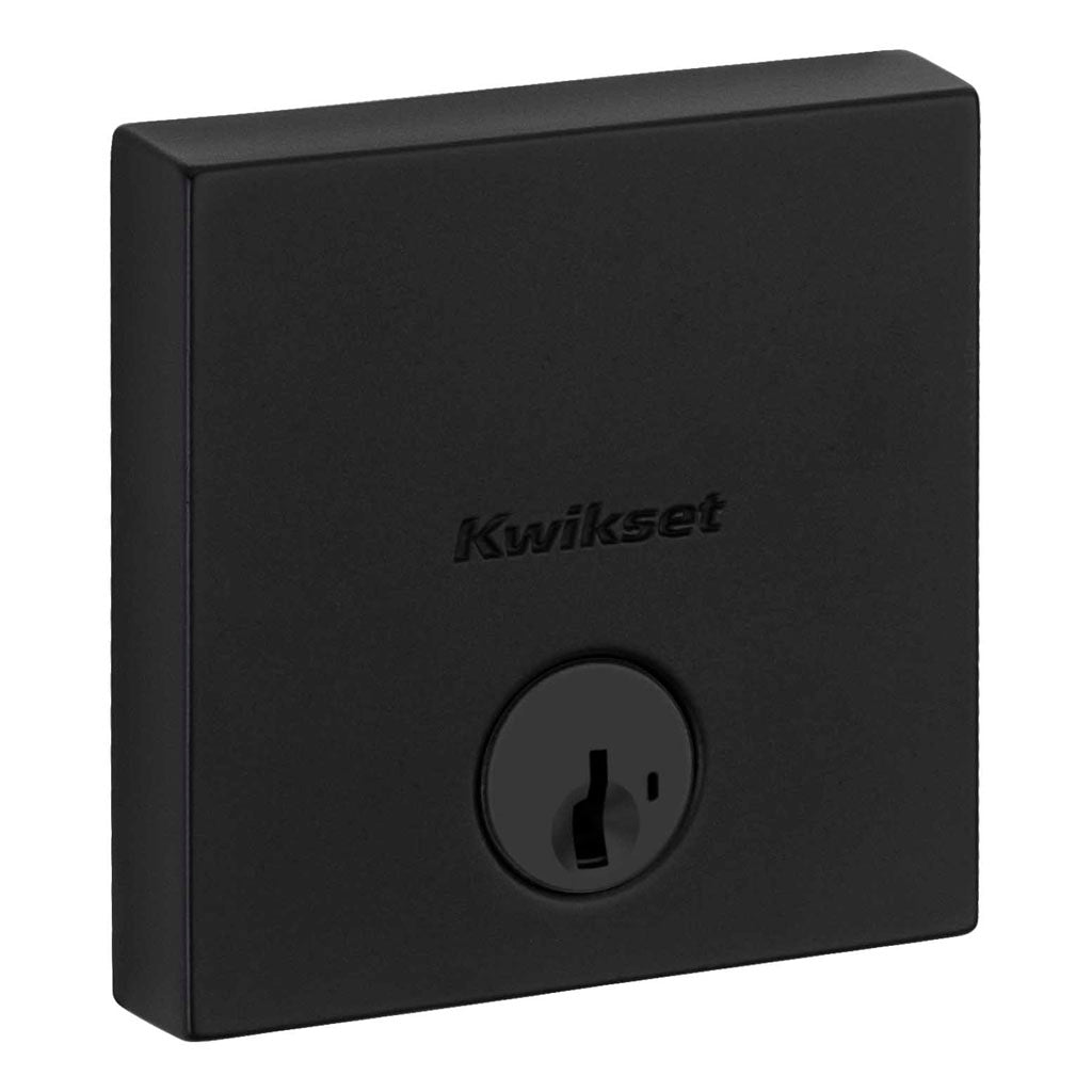Deadbolt Sencillo Downtown con SmartKey™ negro mate