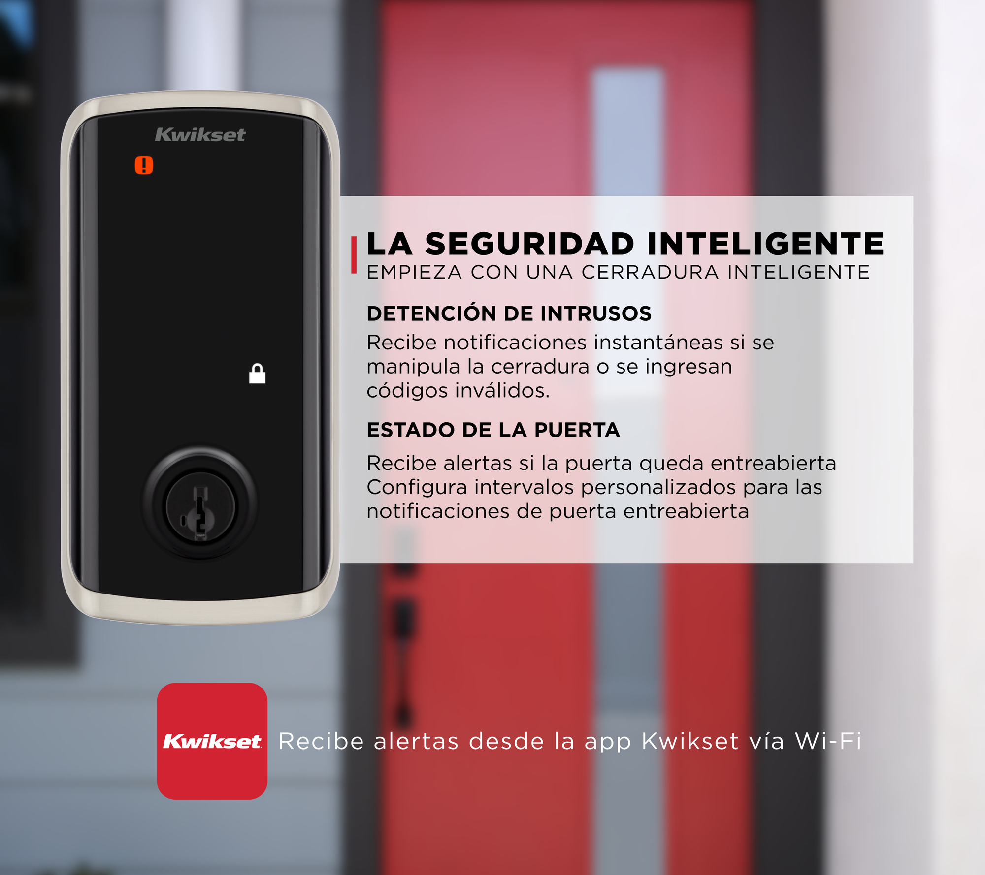 Cerradura inteligente Halo Select ™ con Wi-Fi níquel satinado