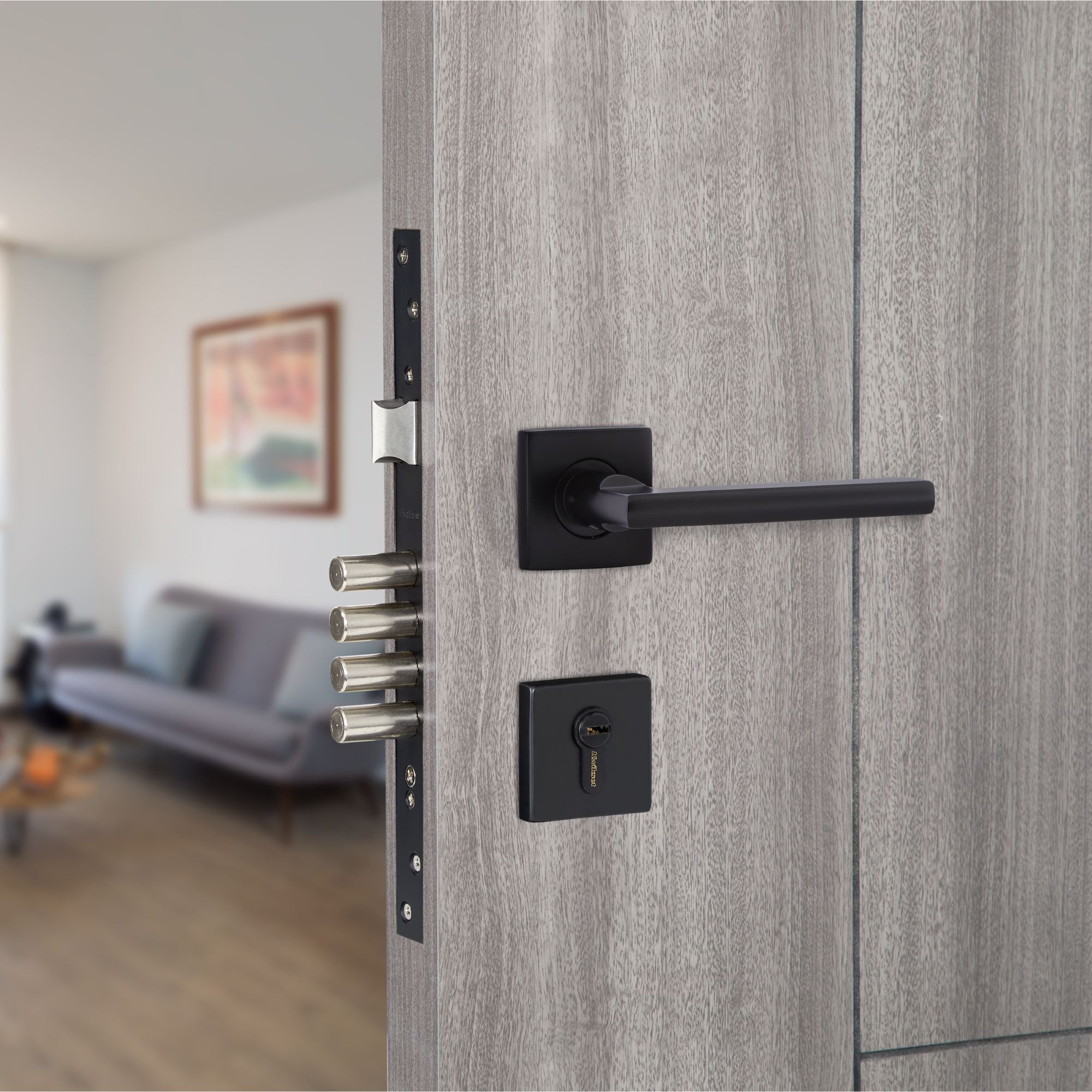 Cerradura Mortise Palermo Negro