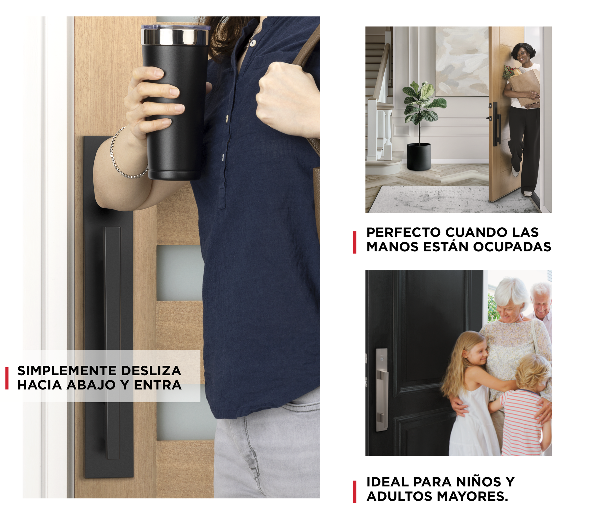 Handleset KwikSlide™ Caerus Níquel Satinado
