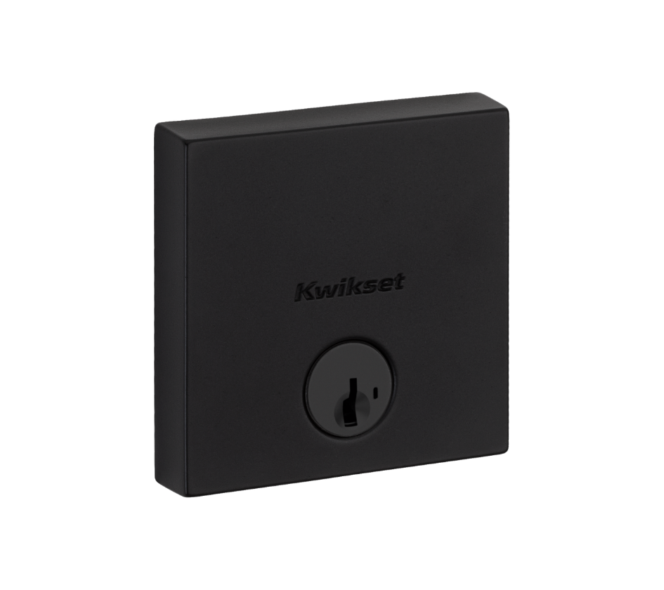 Deadbolt Sencillo Downtown con SmartKey™ negro mate