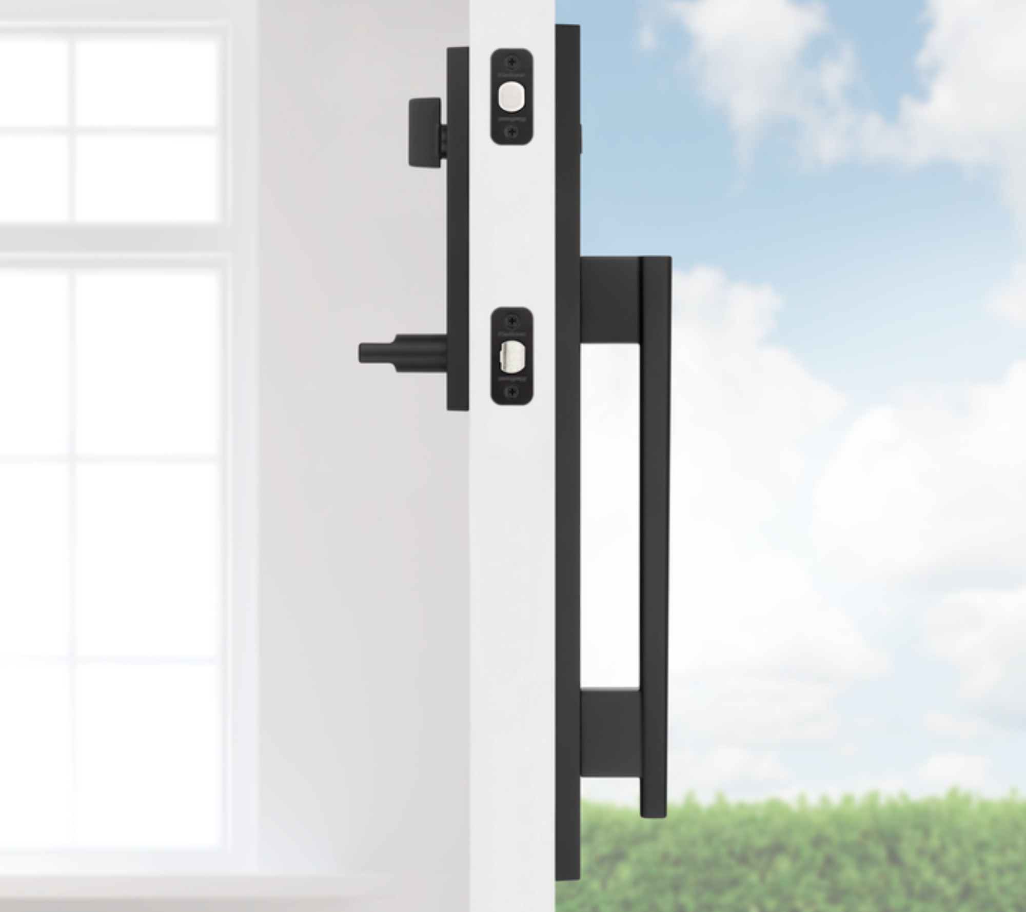 Handleset KwikSlide™ Caerus Negro Mate