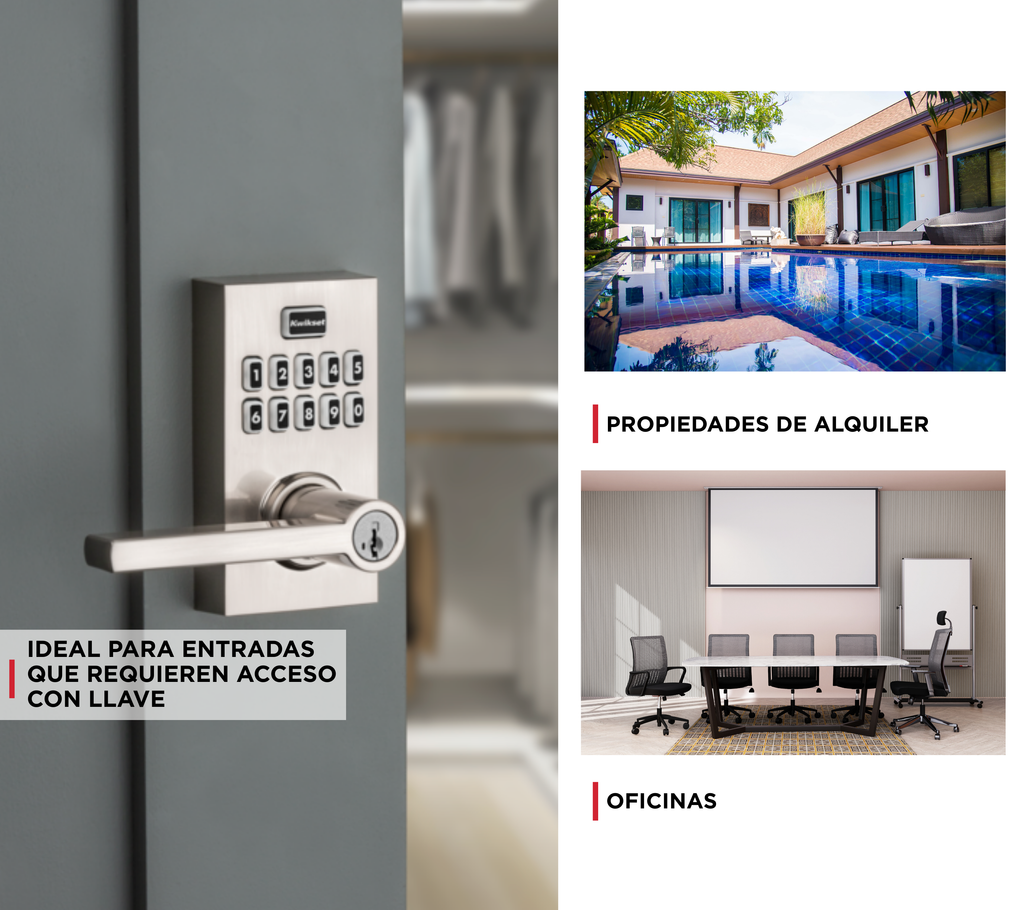 Cerradura electrónica con manija SmartCode ™ 917