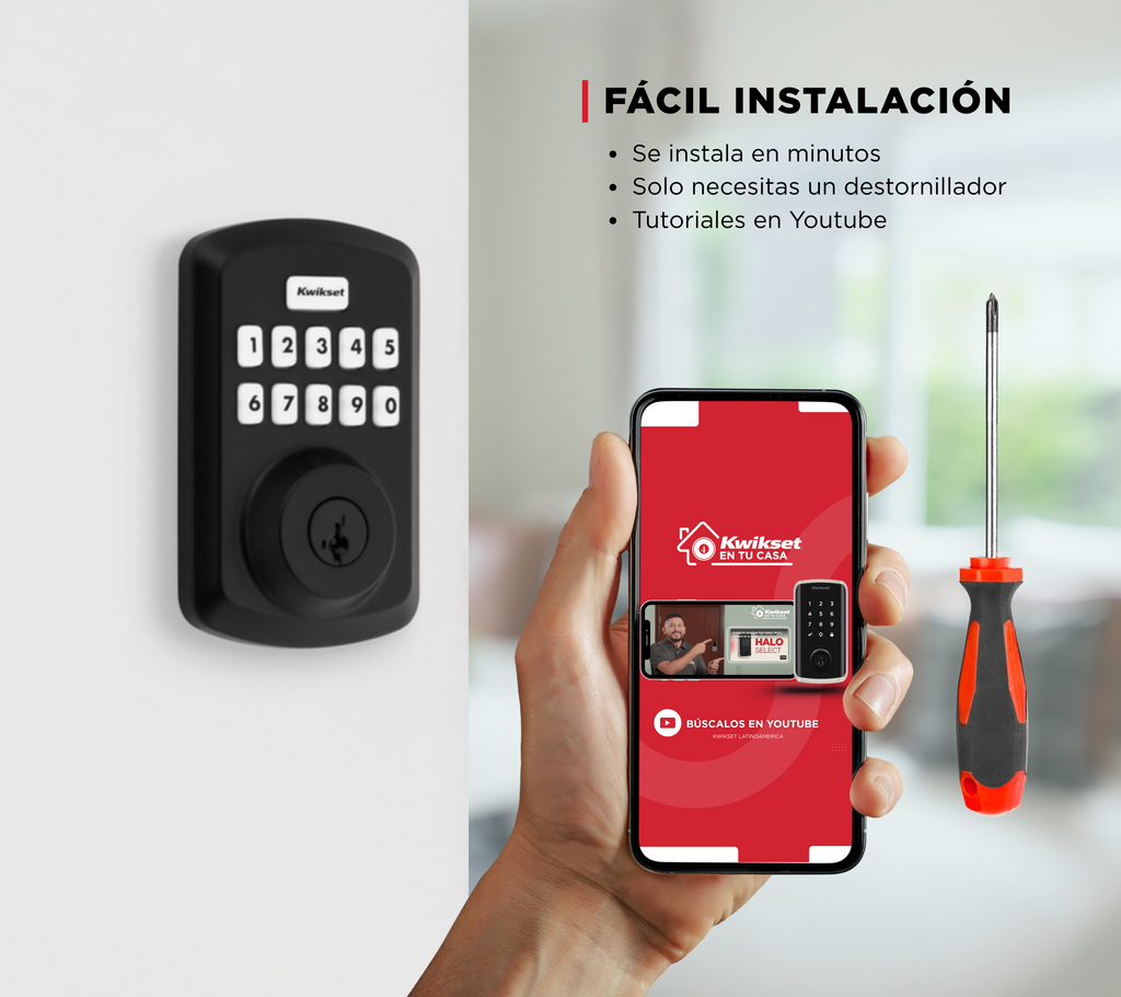 Cerradura electrónica Powerbolt ® 250 negro mate