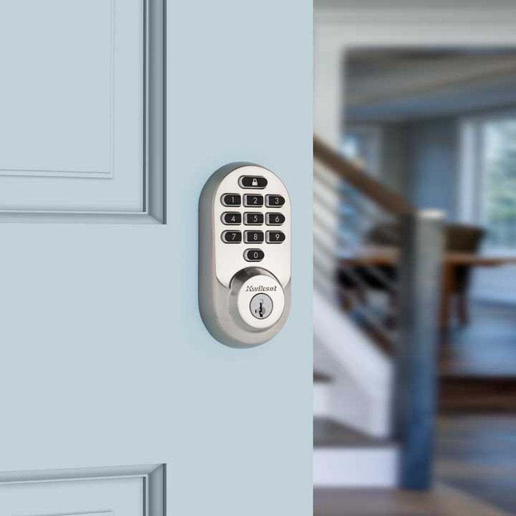 Cerradura inteligente Halo Keypad ™ con Wi-Fi níquel satinado
