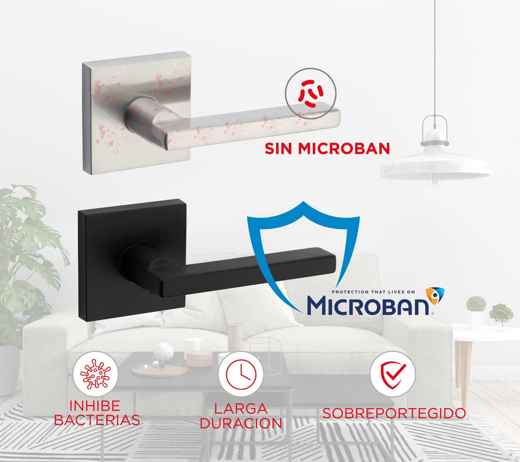 Cerradura electrónica con manija SmartCode ™ 917